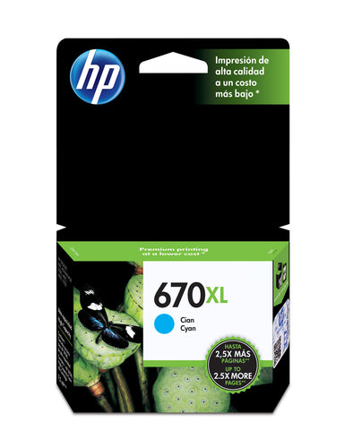 HP 670 XL CYAN INK