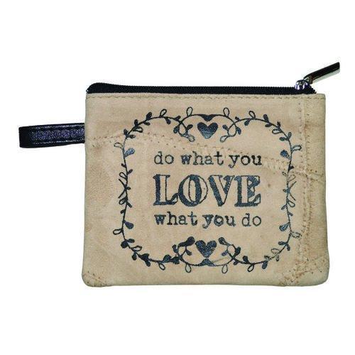 LEATHER COIN PURSE - DO WHAT YOU LOVE