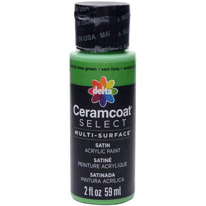 2OZ CERAMCOAT SELECT MULTI-SURFACE ACRYLIC PAINT IN LIME GREEN