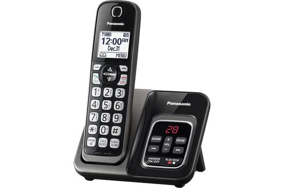 Panasonic KX-TGD530M DECT 6.0 1.90 GHz Cordless Phone - Metallic Black, 1 x Phone Line - Speakerphone - Answering Machine