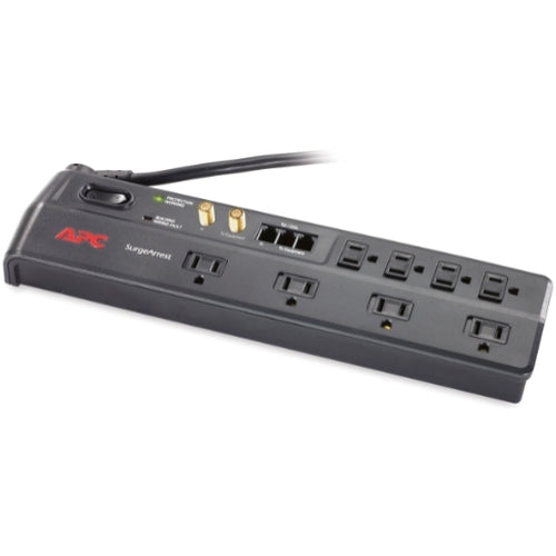 APC Home Office SurgeArrest 8 Outlet with Phone (Splitter) and Coax Protection, 120V
