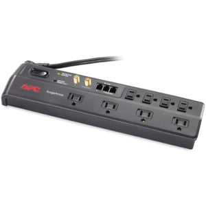 APC Home Office SurgeArrest 8 Outlet with Phone (Splitter) and Coax Protection, 120V