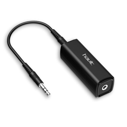 HAVIT Ground Loop Noise Isolator for Car Audio/Home Stereo with 3.5mm Audio Cable