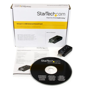 STARTECH VIRTUAL 7.1 USB STEREO AUDIO ADAPTER EXTERNAL SOUND CARD
