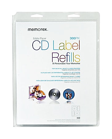 MEMOREX CD 300PK WHT LABL