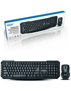 KEYBOARD MOUSE - WIRELESS MULTIMEDIA  + OPTICAL MOUSE COMBO -ENGLISH