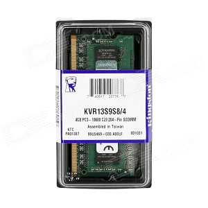 KINGSTON 4GB DDR3 1333MHZ PC3-10600 SODIMM