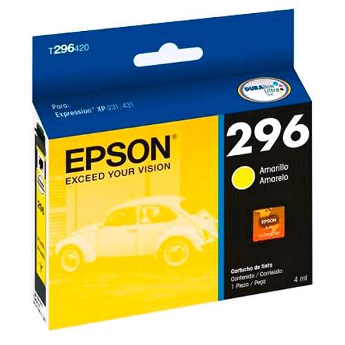 EPSON 296 YELLOW INK CARTRIDGE