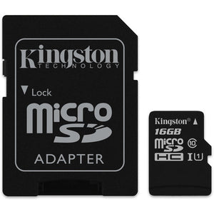 KINGSTON 16GB MICROSDHC CANVAS SELECT 80R CL10 UHS-I CARD