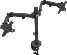 Load image into Gallery viewer, KLIPX BRKT ADJ DOUBLE MONITOR MOUNT 13&quot;-32&quot;
