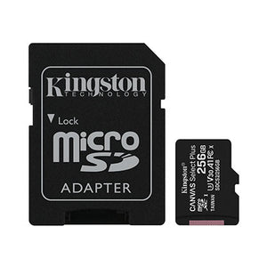 KINGSTON 256GB MICROSDXC CANVAS SELECT 80R CL10 UHS-I CARD