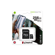 Load image into Gallery viewer, KINGSTON 256GB MICROSDXC CANVAS SELECT 80R CL10 UHS-I CARD