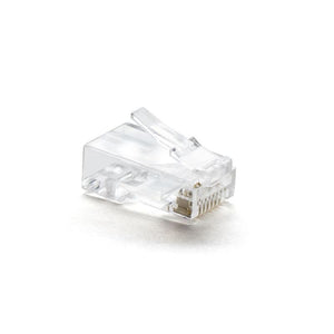 CAT6 PLUG SOLID W/INSERT 50U 100PCS/BAG