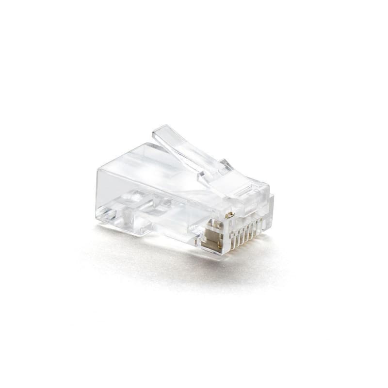 CAT6 PLUG SOLID W/INSERT 50U 100PCS/BAG
