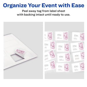 Avery® Adhesive Name Badges, 2-1/3" x 3-3/8", 400 Badges (5395)