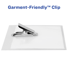 Load image into Gallery viewer, Avery® Top-Loading Garment-Friendly Clip-Style Name Badges, 3&quot; x 4&quot;, 50 Badges (74536)