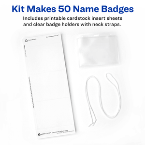 Avery® Top-Loading Hanging Name Badges, 3" x 4", 50 Badges (74520)