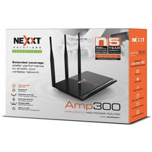 Load image into Gallery viewer, NEXXT AMP N300 ROUTER 4PORT 2.4GHZ