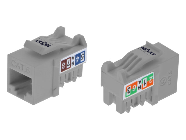 NEXXT CAT6 KEYSTONE JACK UNSHD KJ GREY
