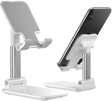 Load image into Gallery viewer, ADJUSTABLE CELL PHONE STAND (FOLDABLE) WHITE