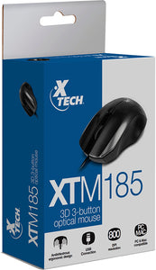 MOUSE XTECH OPTICO USB 3