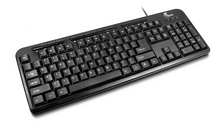 Load image into Gallery viewer, XTECH KEYBOARD MULTIMEDIA WIRED ENGLISH USB BLACK