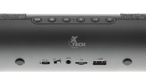 XTECH SPEAKER BAR W/CLOCK BLUETOOTH COL GREY/BLACK